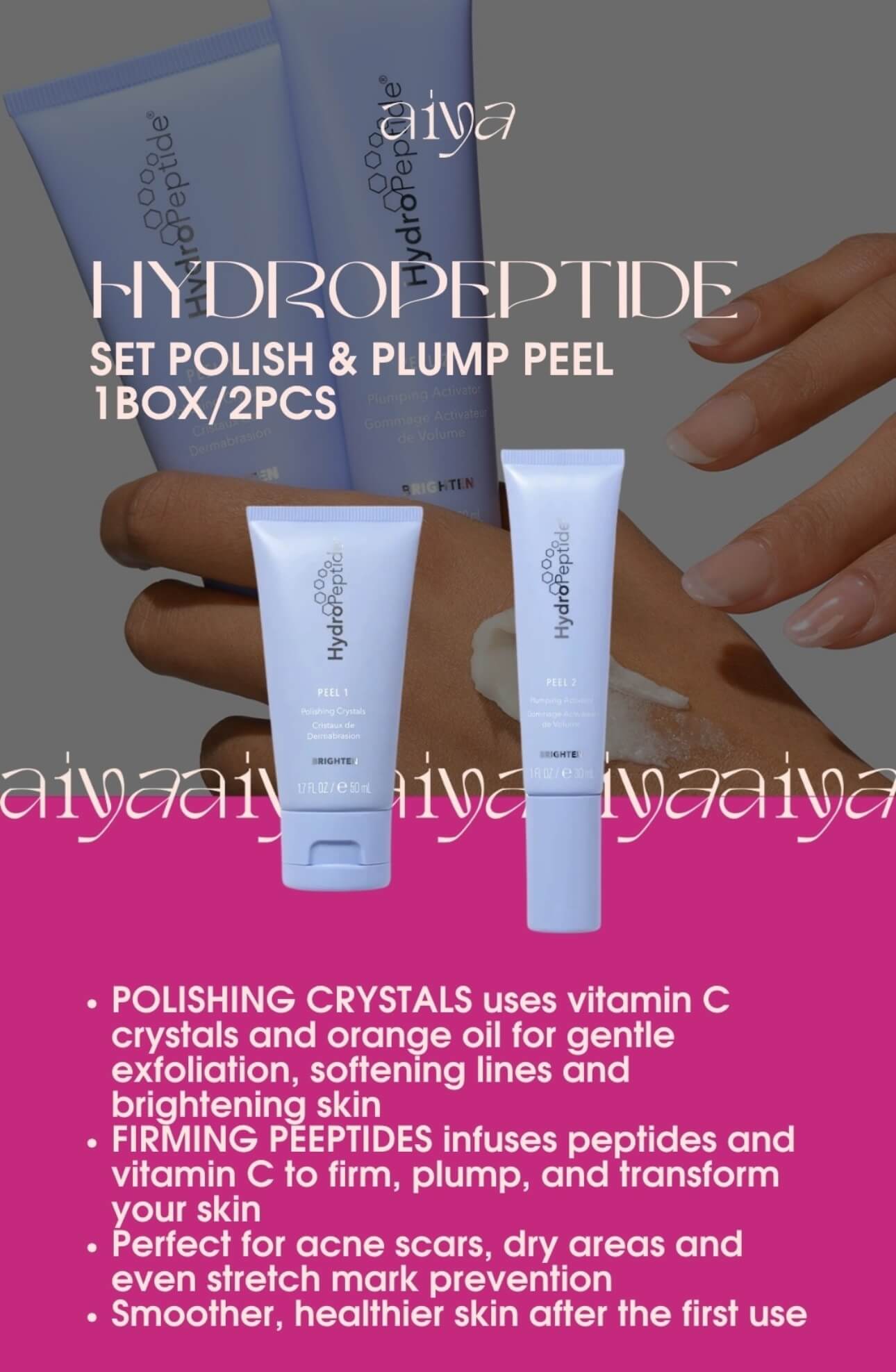 Hydropeptide SET Polish & Plump Peel 1Box/2pcs