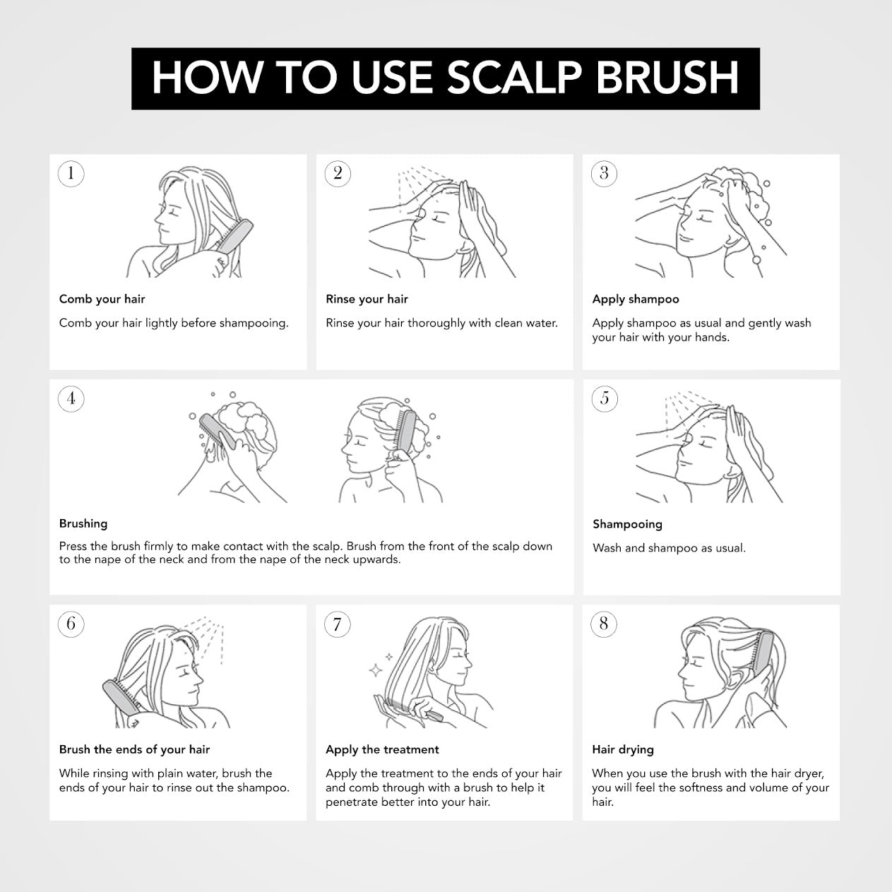 S-HEART-S Scalp Brush World Premium Long Pink Gold