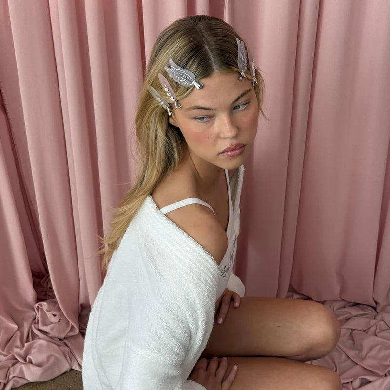 Emi Jay Popstar Clips Lilac Smoke X4 Set