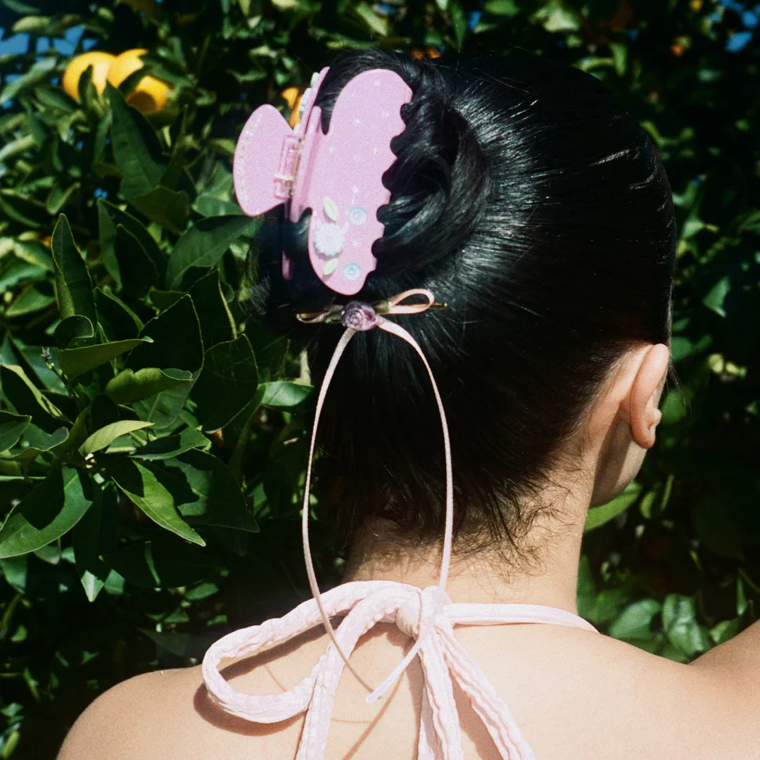 Emi Jay Sweetheart Clip Mauve Bloom