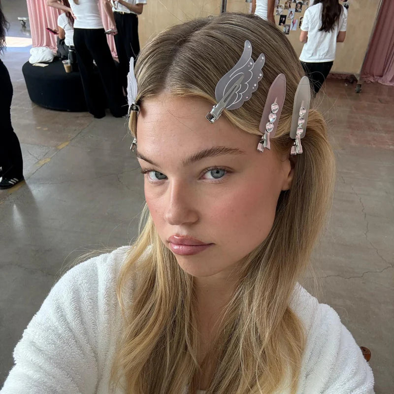 Emi Jay Popstar Clips Lilac Smoke X4 Set